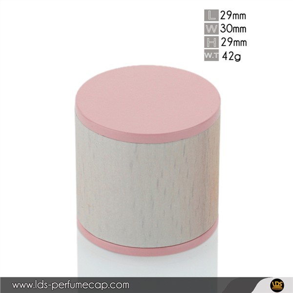 গোলাপী সিলিন্ডার মেটাল কাঠের জামাক অ্যাশ স্ট্যান্ডার্ড FEA15 পারফিউম ঢাকনা